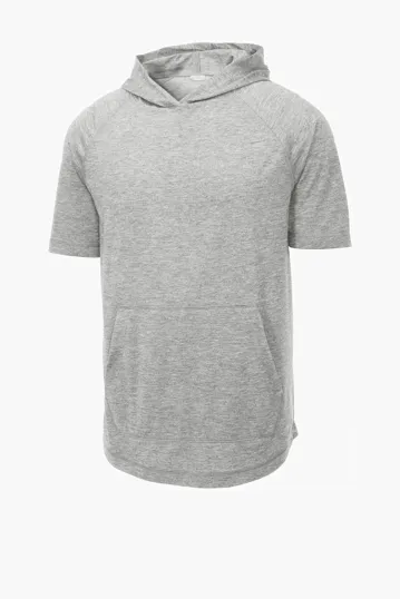 Sport-Tek PosiCharge Tri-Blend Wicking Short Sleeve Hoodie — view 4