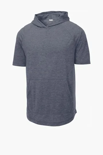 Sport-Tek PosiCharge Tri-Blend Wicking Short Sleeve Hoodie — view 5
