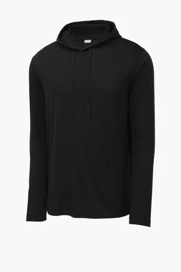 Sport-Tek PosiCharge Tri-Blend Wicking Long Sleeve Hoodie — view 2