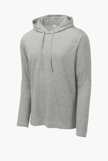Sport-Tek PosiCharge Tri-Blend Wicking Long Sleeve Hoodie — view 3