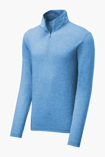 Sport-Tek PosiCharge Tri-Blend Wicking 1/4-Zip Pullover — view 4