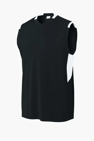 Sport-Tek Club Sleeveless V-Neck — view 2