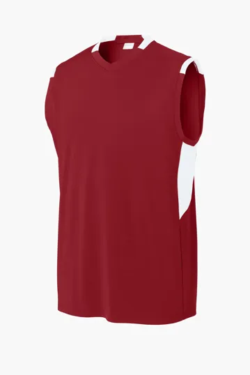 Sport-Tek Club Sleeveless V-Neck — view 3