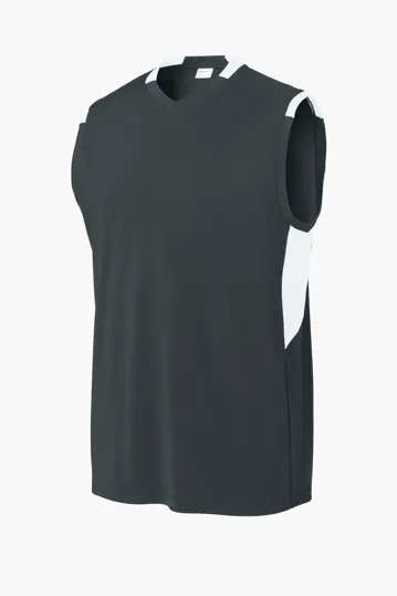 Sport-Tek Club Sleeveless V-Neck — view 4