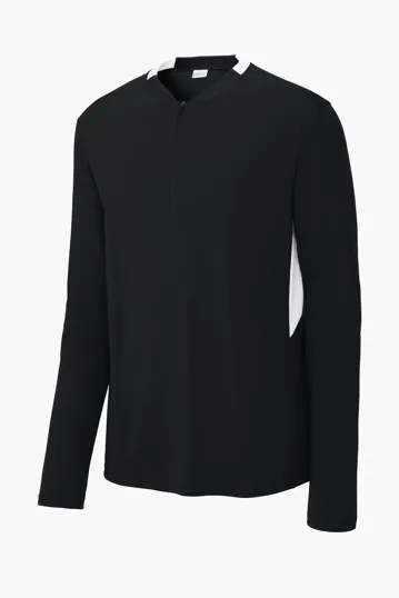 Sport-Tek Club 1/4-Zip Pullover — view 3