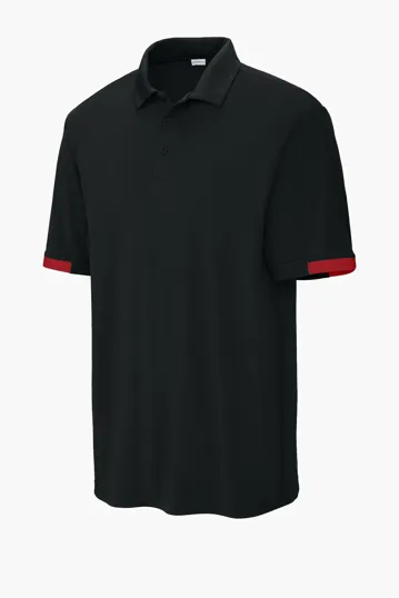 Sport-Tek Club Colorblock Polo — view 2