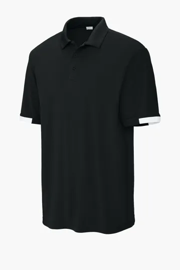 Sport-Tek Club Colorblock Polo — view 3