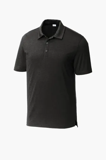 Sport-Tek PosiCharge Strive Heathered Polo — view 2
