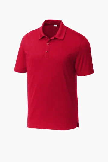 Sport-Tek PosiCharge Strive Heathered Polo — view 4