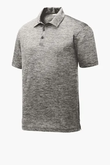 Sport-Tek PosiCharge Electric Heather Polo — view 2