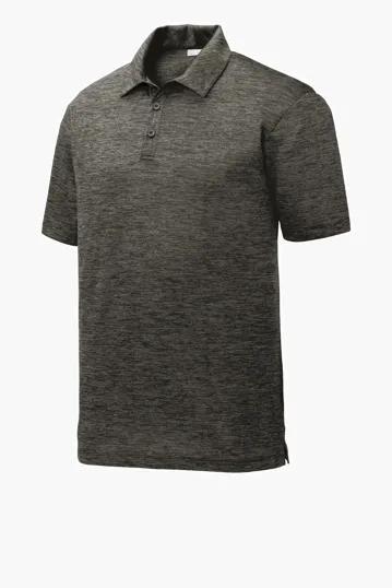 Sport-Tek PosiCharge Electric Heather Polo — view 3