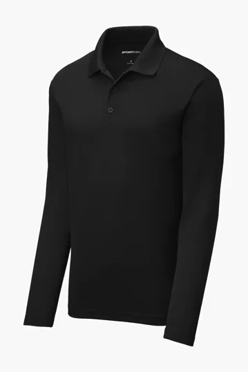 Sport-Tek PosiCharge RacerMesh Long Sleeve Polo — view 2