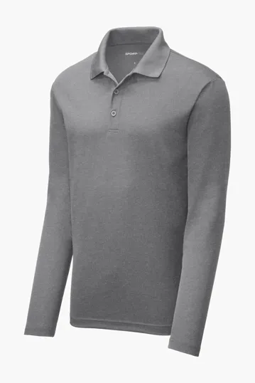 Sport-Tek PosiCharge RacerMesh Long Sleeve Polo — view 3
