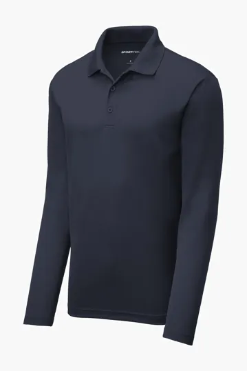 Sport-Tek PosiCharge RacerMesh Long Sleeve Polo — view 5
