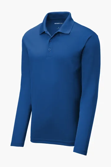 Sport-Tek PosiCharge RacerMesh Long Sleeve Polo — view 7
