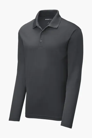 Sport-Tek PosiCharge RacerMesh Long Sleeve Polo — view 16