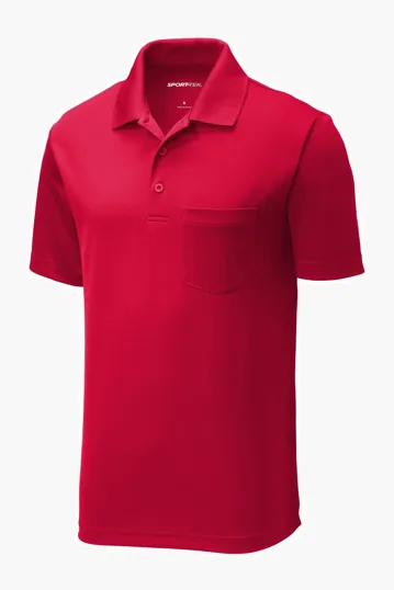 Sport-Tek PosiCharge RacerMesh Pocket Polo — view 4