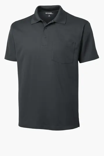 Sport-Tek Micropique Sport-Wick Pocket Polo — view 4