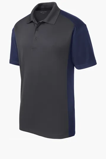 Sport-Tek Colorblock Micropique Sport-Wick Polo — view 6
