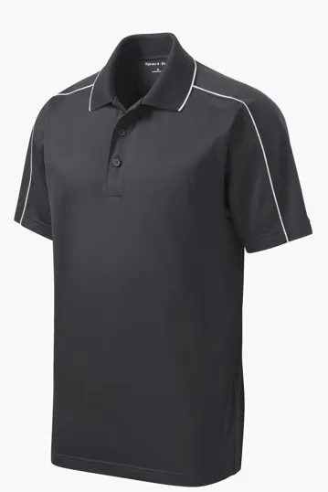 Sport-Tek Micropique Sport-Wick Piped Polo — view 3