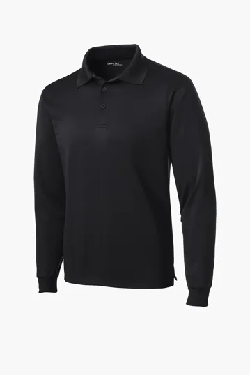 Image for Sport-Tek Long Sleeve Micropique Sport-Wick Polo. 