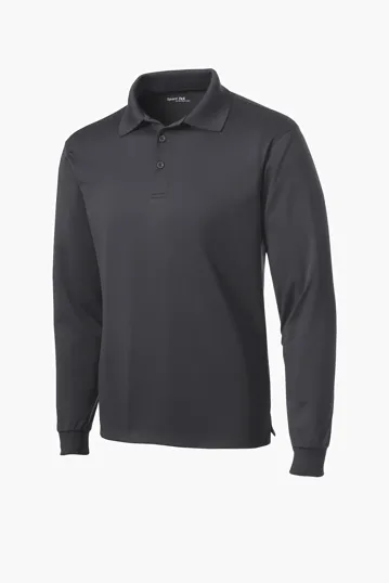 Image for Sport-Tek Long Sleeve Micropique Sport-Wick Polo. 