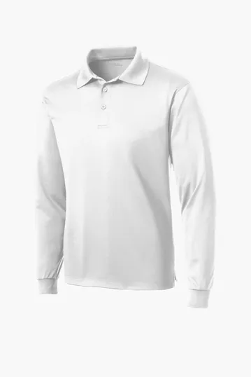 Image for Sport-Tek Long Sleeve Micropique Sport-Wick Polo. 