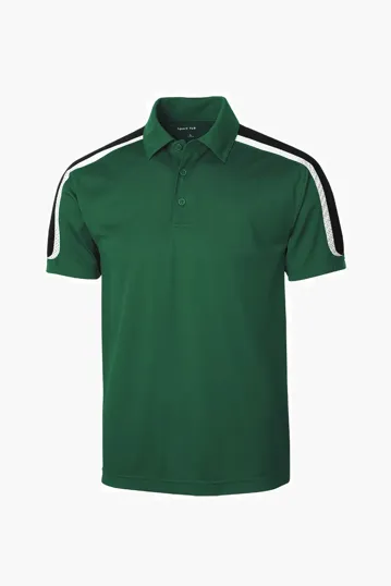 Sport-Tek Tricolor Shoulder Micropique Sport-Wick Polo — view 4