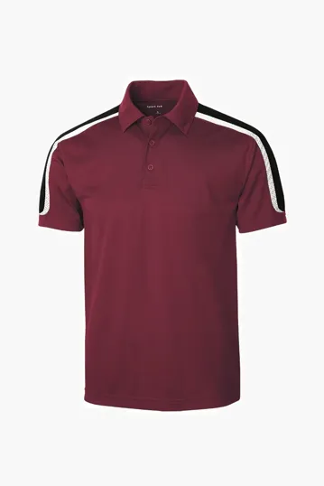 Sport-Tek Tricolor Shoulder Micropique Sport-Wick Polo — view 6