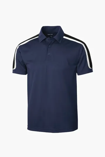 Sport-Tek Tricolor Shoulder Micropique Sport-Wick Polo — view 8