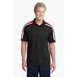 Sport-Tek Tricolor Shoulder Micropique Sport-Wick Polo