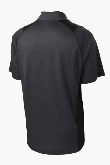 Sport-Tek Heather Colorblock Contender Polo — view 14