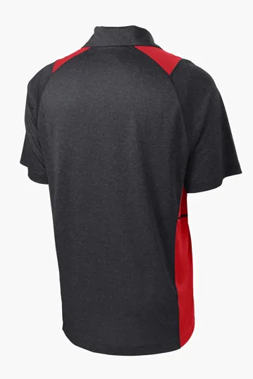 Sport-Tek Heather Colorblock Contender Polo — view 15