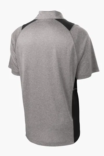 Sport-Tek Heather Colorblock Contender Polo — view 16