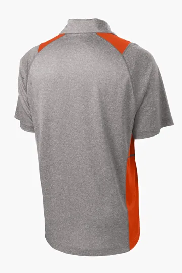 Sport-Tek Heather Colorblock Contender Polo — view 18