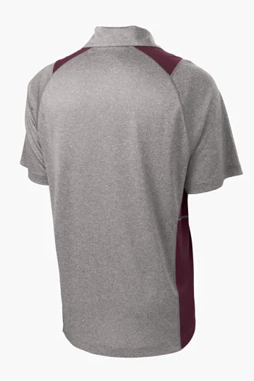 Sport-Tek Heather Colorblock Contender Polo — view 21