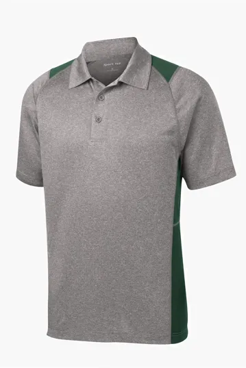Sport-Tek Heather Colorblock Contender Polo — view 7