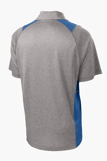 Sport-Tek Heather Colorblock Contender Polo — view 27
