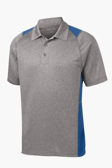 Sport-Tek Heather Colorblock Contender Polo — view 26
