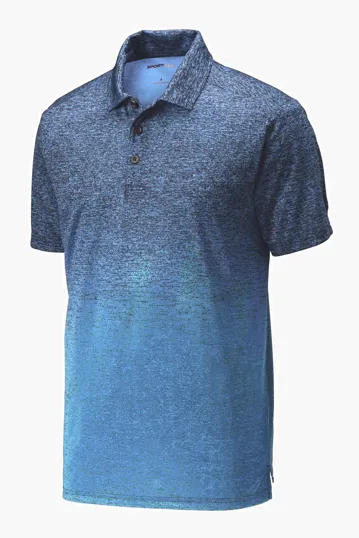 Sport-Tek Ombre Heather Polo, Moisture-Wicking Sublimated Jersey — view 2