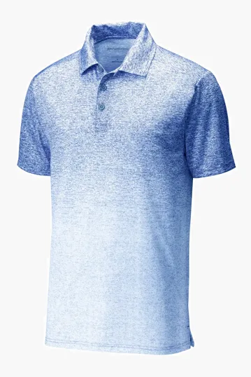 Sport-Tek Ombre Heather Polo, Moisture-Wicking Sublimated Jersey — view 6