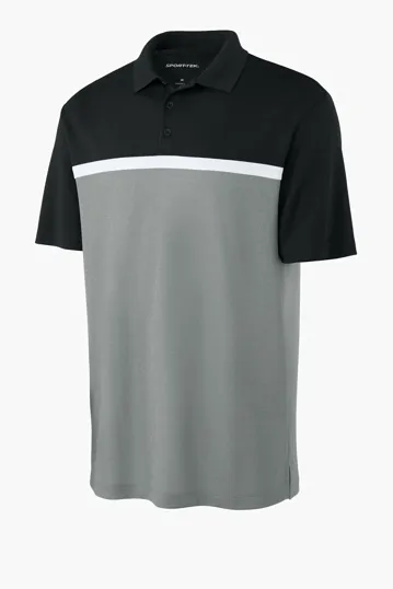 Sport-Tek UV Micropique Colorblock Polo — view 2