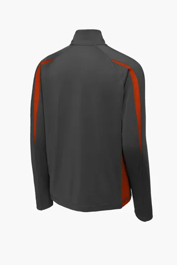 Sport-Tek Sport-Wick Stretch 1/4-Zip Colorblock Pullover — view 10