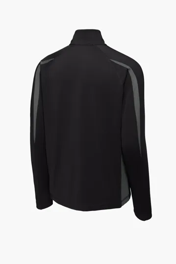 Sport-Tek Sport-Wick Stretch 1/4-Zip Colorblock Pullover — view 8