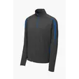 Sport-Tek Sport-Wick Stretch 1/4-Zip Colorblock Pullover — view 6