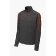 Sport-Tek Sport-Wick Stretch 1/4-Zip Colorblock Pullover — view 4