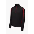 Sport-Tek Sport-Wick Stretch 1/4-Zip Colorblock Pullover — view 3