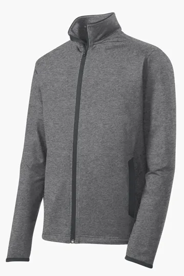 Sport-Tek Sport-Wick Stretch Contrast Full-Zip Jacket — view 5