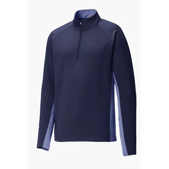 Sport-Tek Sport-Wick Stretch Contrast 1/4-Zip Pullover — view 4