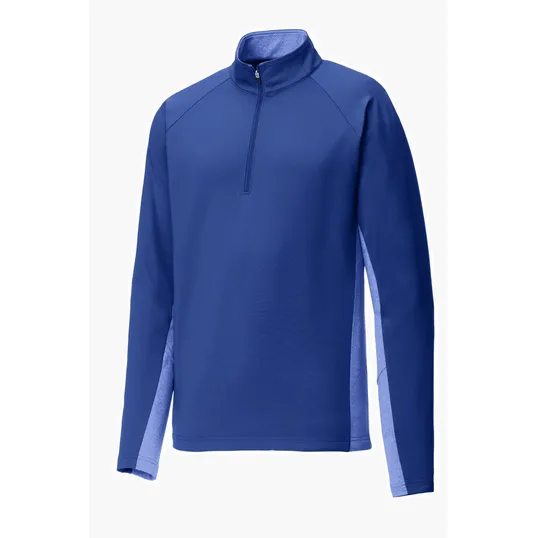 Sport-Tek Sport-Wick Stretch Contrast 1/4-Zip Pullover — view 5